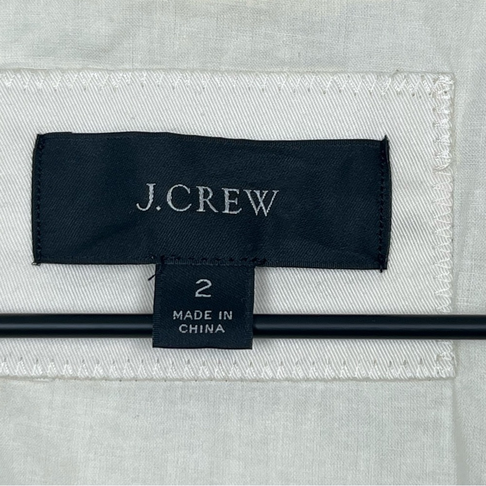 J.Crew ivory cotton Double Breasted Alfie blazer, size 2. - Picture 7 of 11